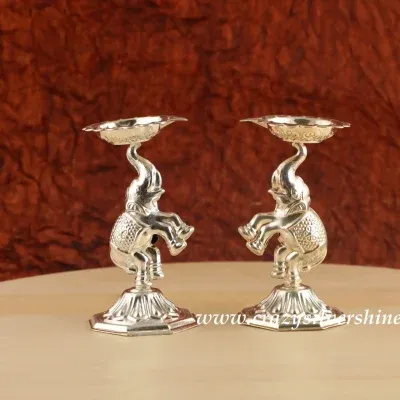 Elephant Diya Pair