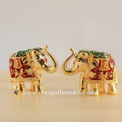 Gold Plated Elephants