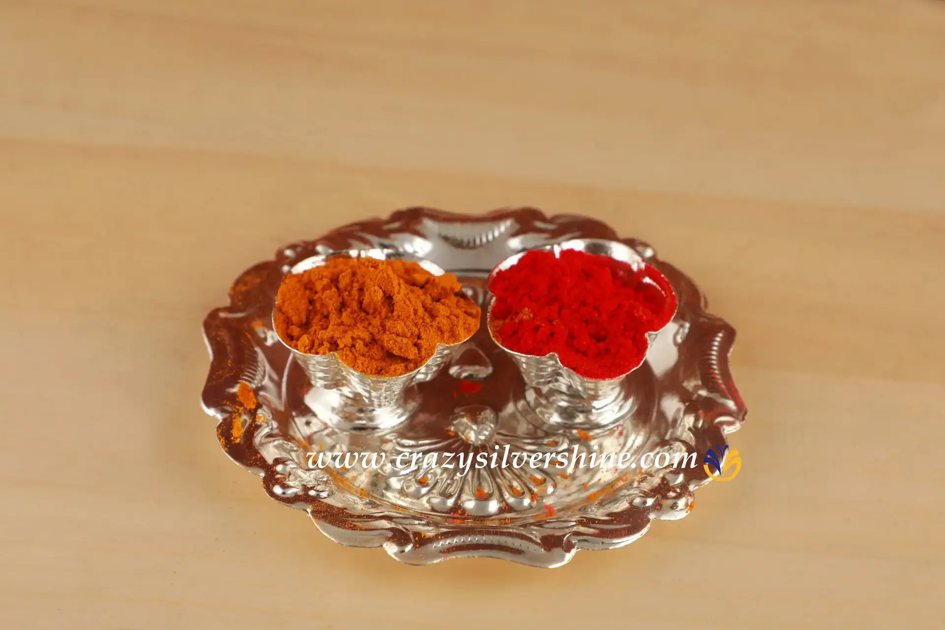 Designer Haldi KumKum Plate