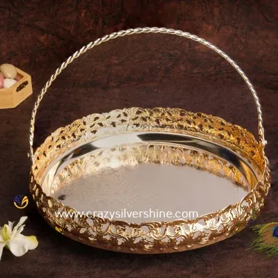 Gold And Silver Plated Tray