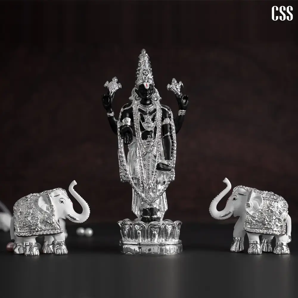 Balaji With Elephants