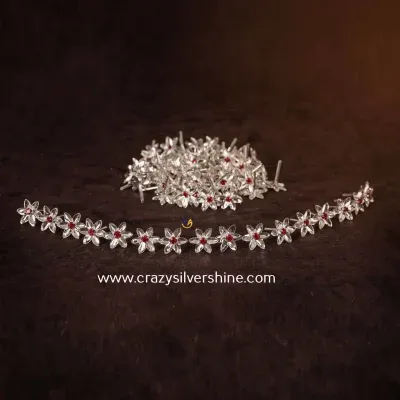 Silver Plated Parijatha Flowers