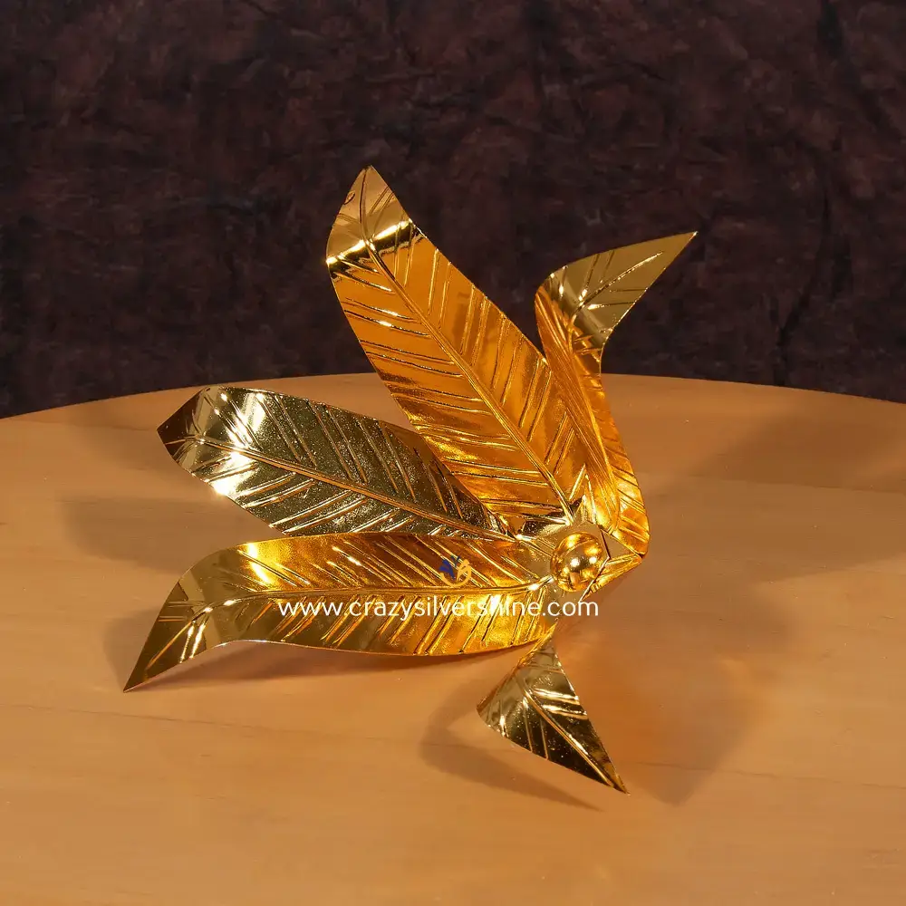 Gold Plated Mango Leaves