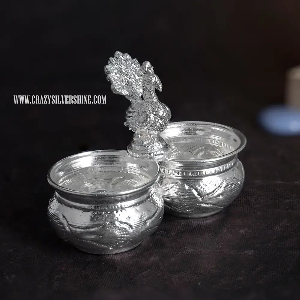 Two Bowl Peacock Set