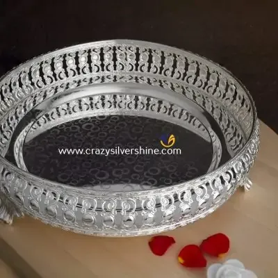 Silver Plated Round Tray