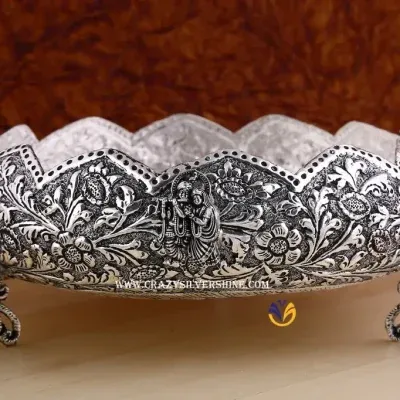 Antique Radha Krishna Urli