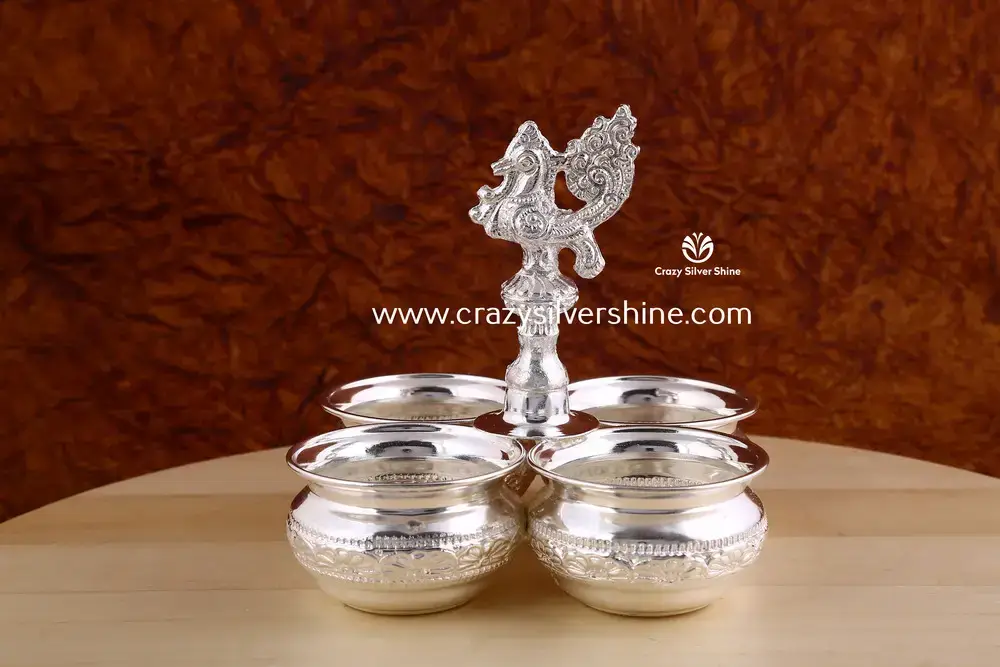 German Silver Four BowlSet Without Legs
