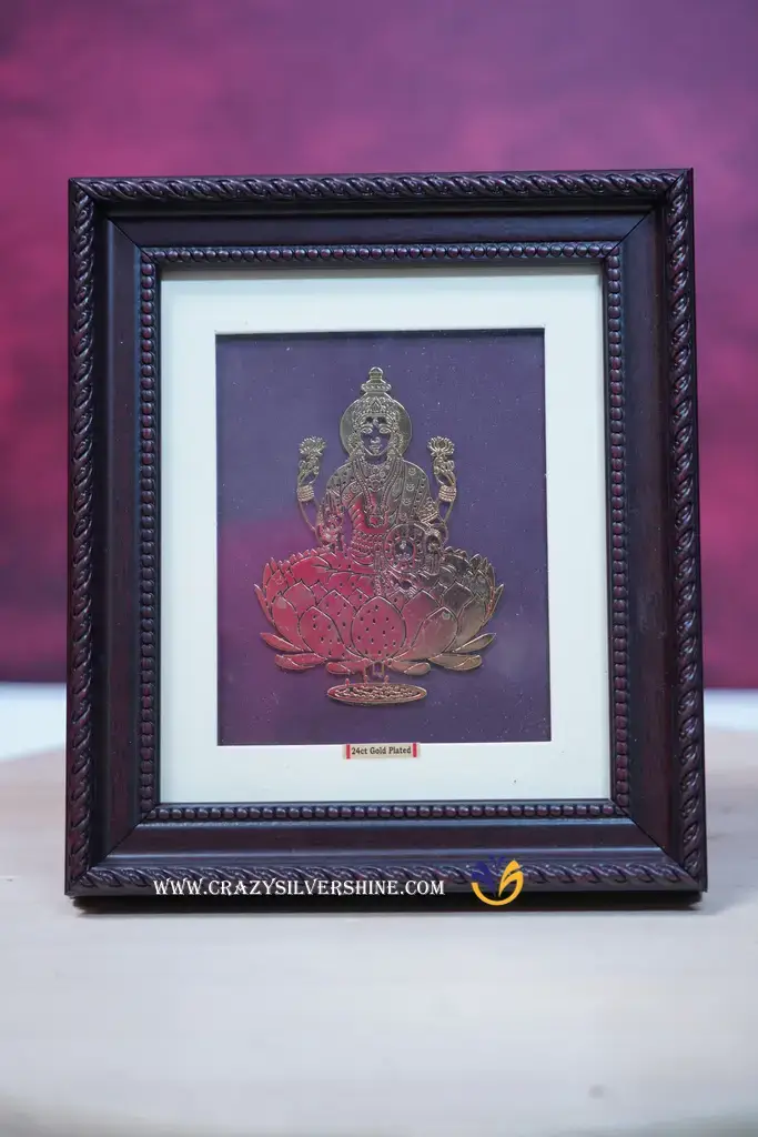 Gold Plated Lakshmi Frame