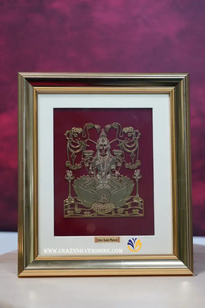 Gold Plated Lakshmi Frame