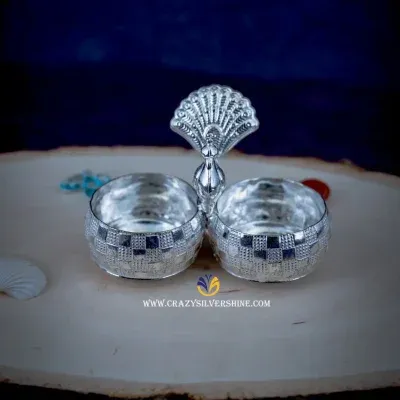 Peacock plain kumkum bharani