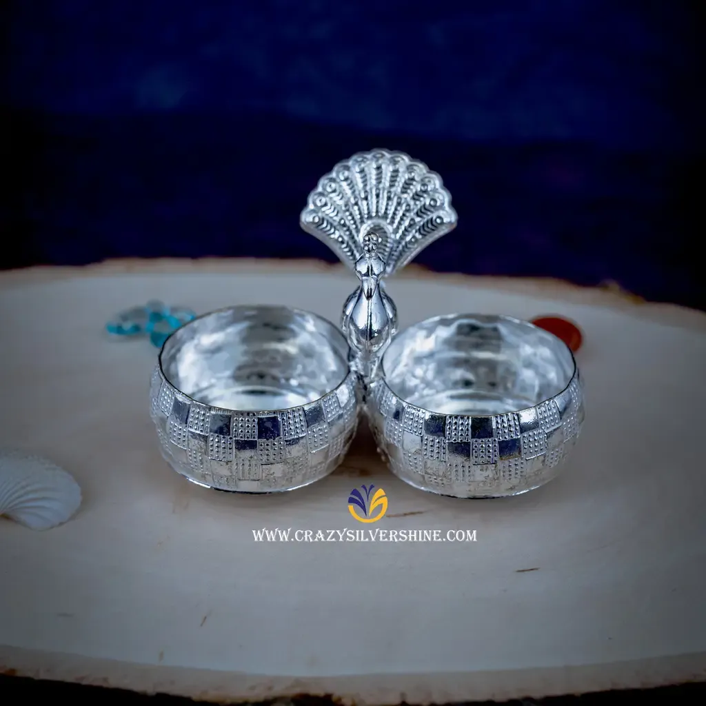 Peacock plain kumkum bharani
