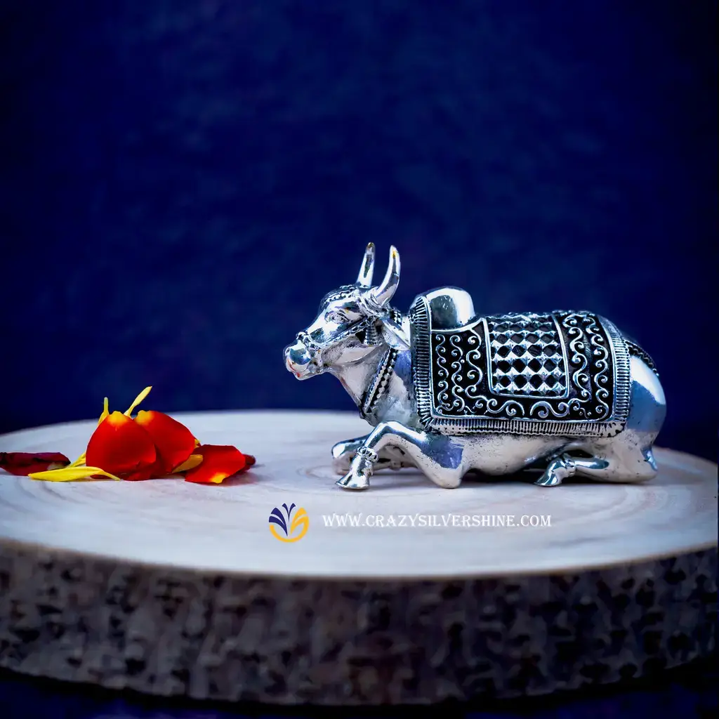 Silver Plated Nandi