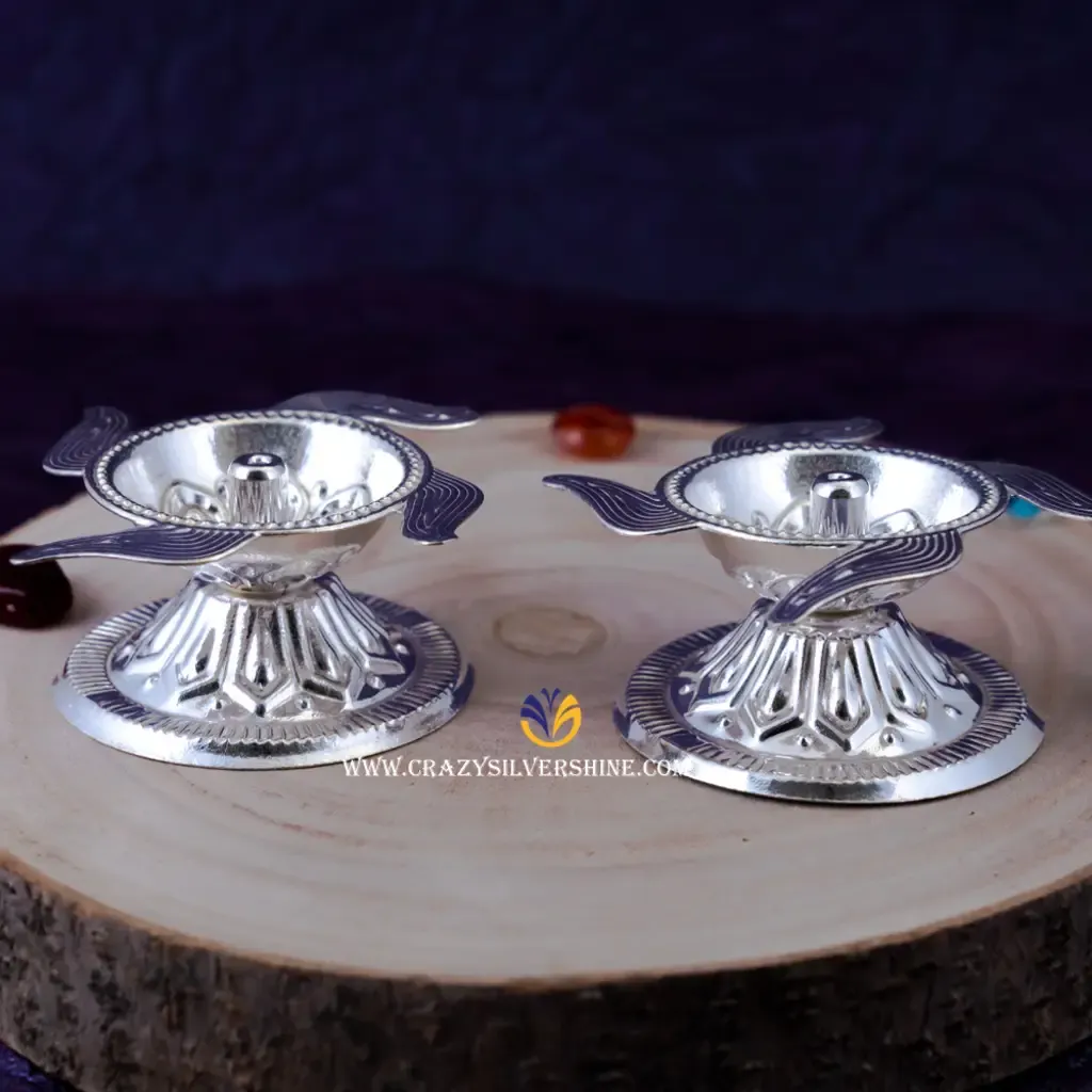 Swastik Diya Pair