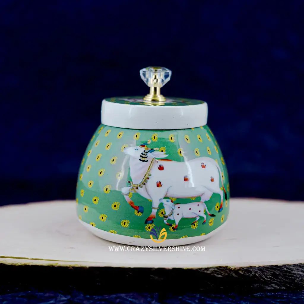 Pichwai Green Box