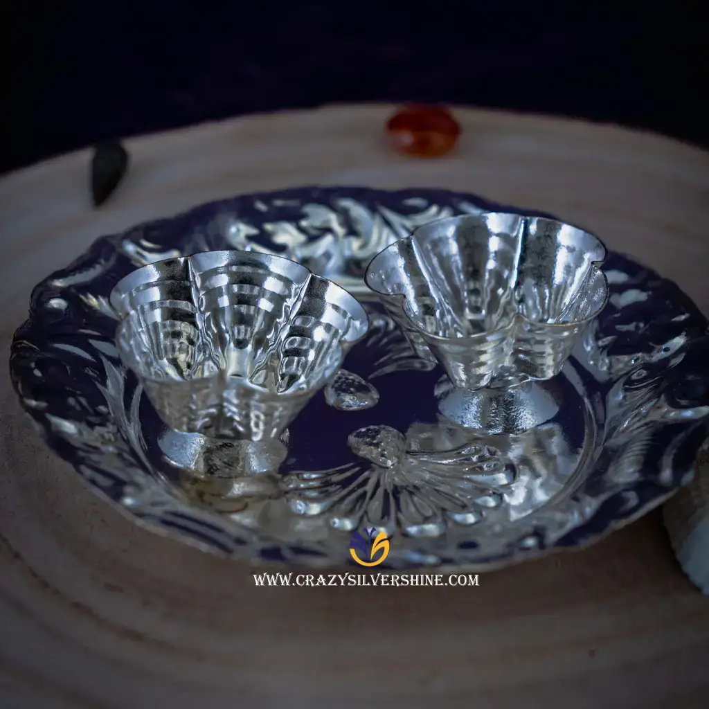Two bowl Haldi Kumkum Bowl